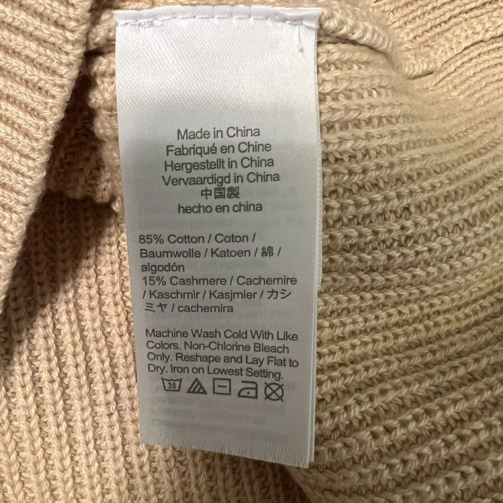 J Crew Khaki Cashmere Blend Sweater Knit Halter Tie Retro Tank Top NWT 2X #1765